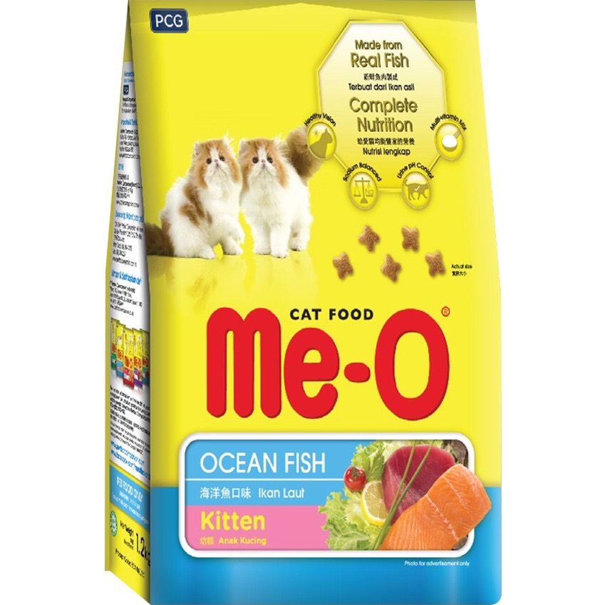 [Hoàn Tiền 10%] Thức Ăn Cho Mèo Con Hạt Me-O Kitten Vị Cá Biển 400gr - ShopPetAz