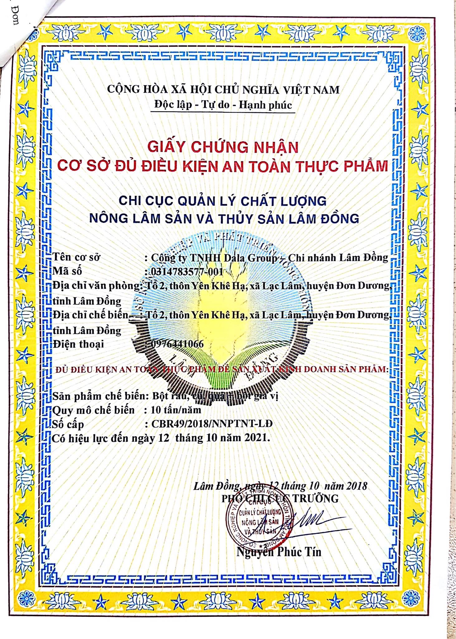 Bột KHOAI LANG nguyên chất DalaHouse 50gr