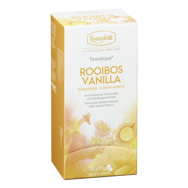 [HCM]TRÀ ROOIBOS VANILLA RONNEFELDT TEAVELOPE TÚI LỌC 25 GÓI