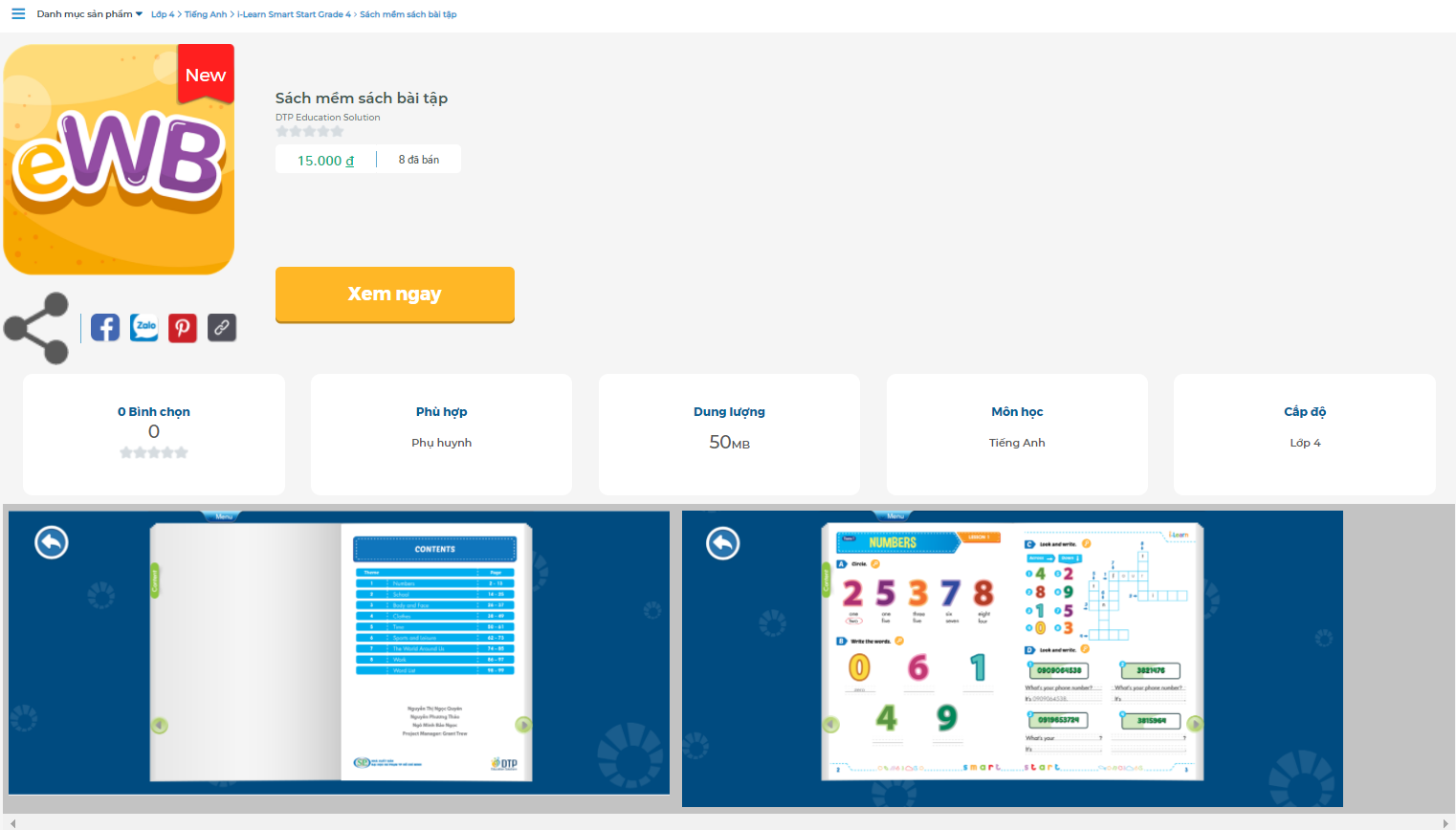 [E-BOOK] i-Learn Smart Start Grade 4 Sách mềm sách bài tập