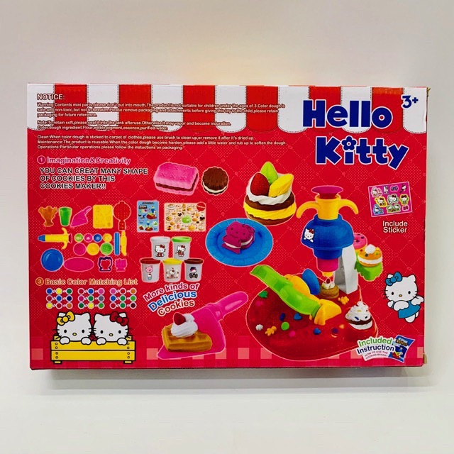 [HCM]Đồ chơi đất sét máy làm kem Hello Kitty DN 841
