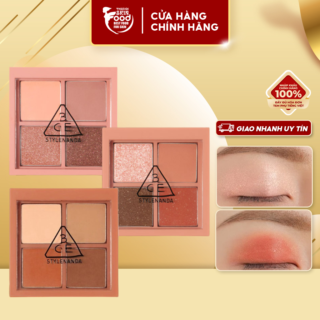 Bảng Phấn Mắt 4 Màu Lung Linh 3CE Mini Multi Eye Color Palette
