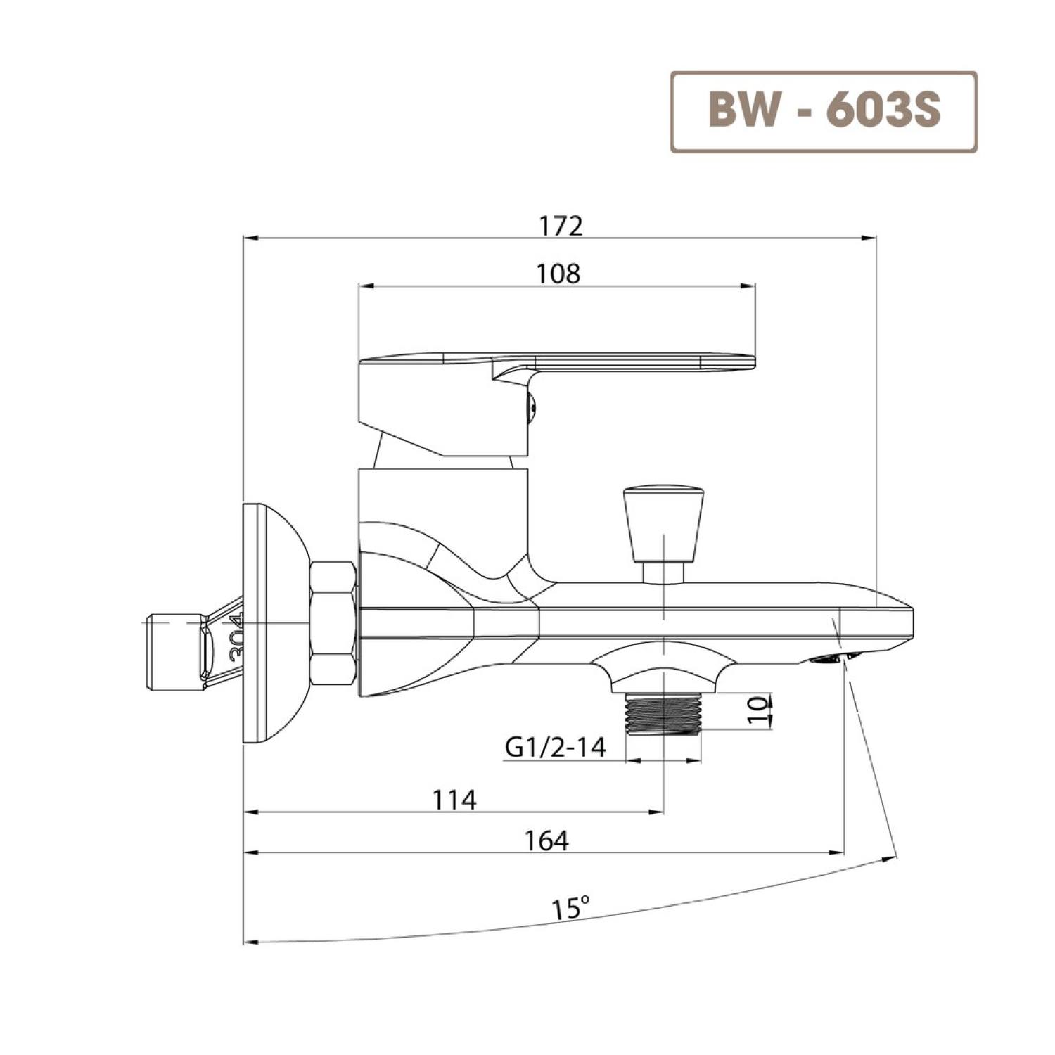 🌟[ CHÍNH HÃNG ] Sen Tắm Nóng lạnh Basic BW 603S Đồng mạ🍀