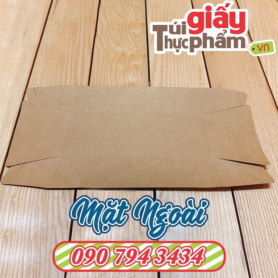 [Giá gốc]250 Khay Giấy Kraft Thực Phẩm