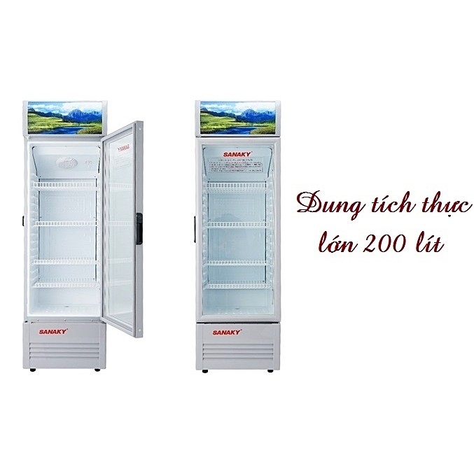 [TRẢ GÓP 0%] Tủ mát Sanaky 200 lít VH-258WL (Giá áp dụng giao tại HN, HCM& các tỉnh liên hệ shop)