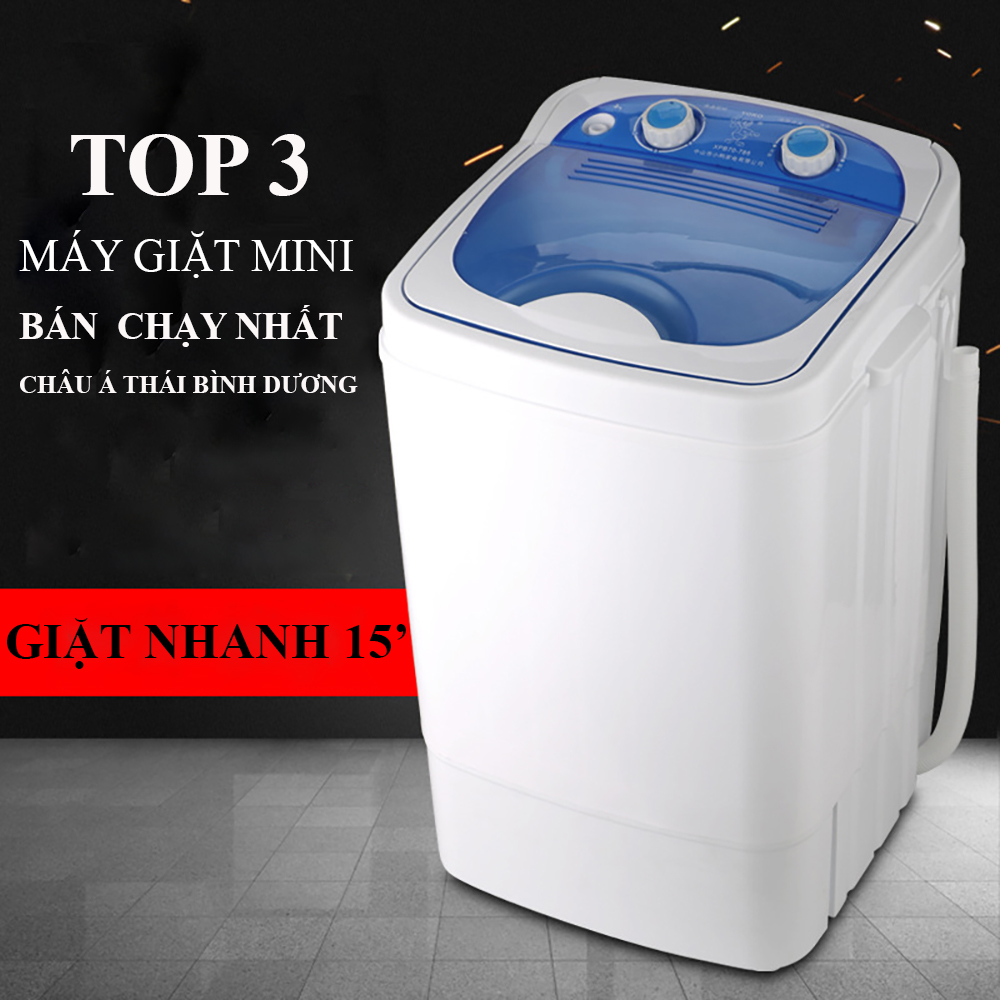 Máy giặt mini bán tự động, máy giặt 7kg tiện lợi, dành cho cá nhân, gia đình nhỏ, bảo hành 2 năm, lỗi đổi trong 7 ngày