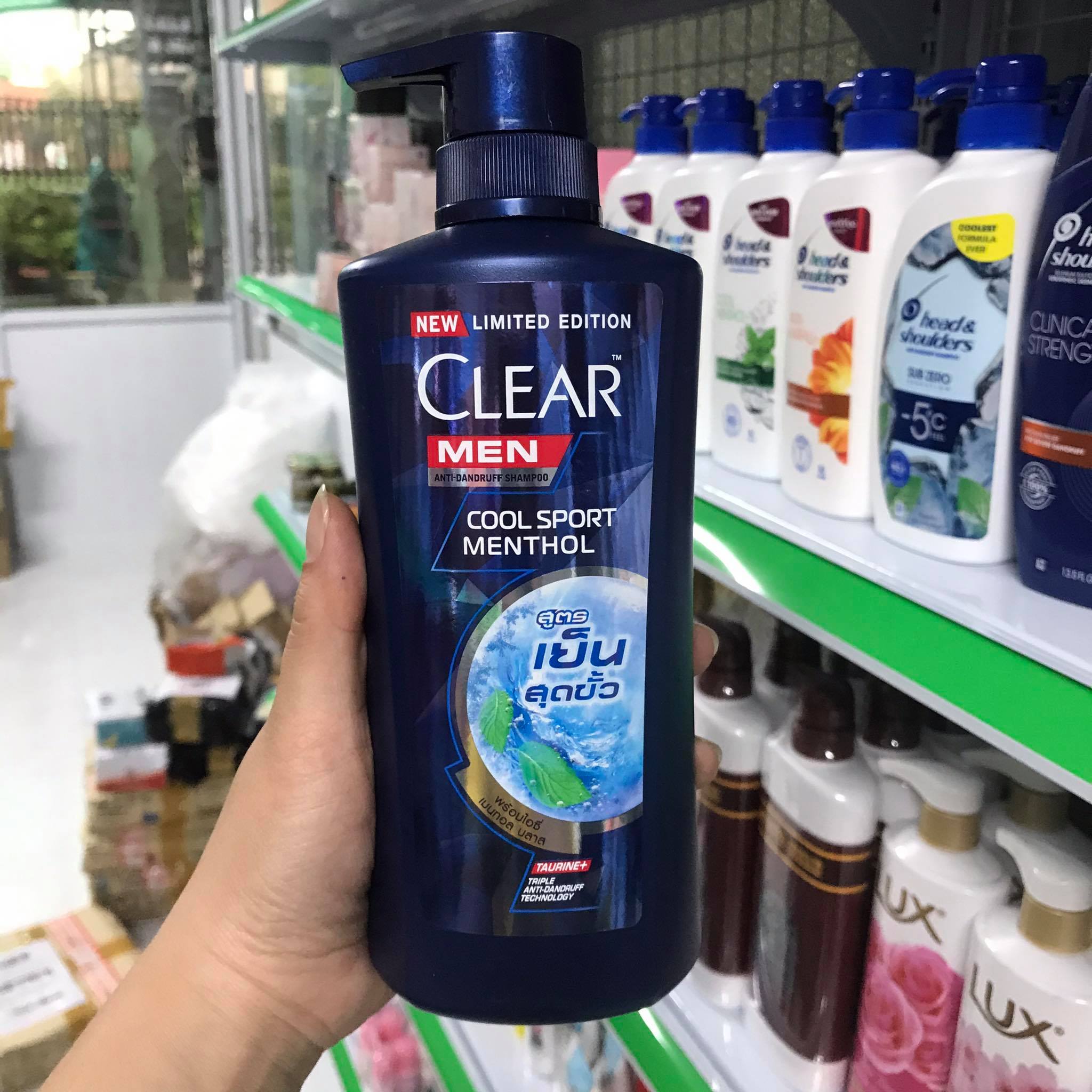 [Mẫu mới] Dầu gội Clear Men 400ml Thái Lan
