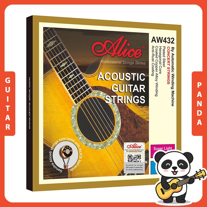 [HCM]Dây Đàn Guitar Acoustic Alice AW432 Size 12 Guitar Panda
