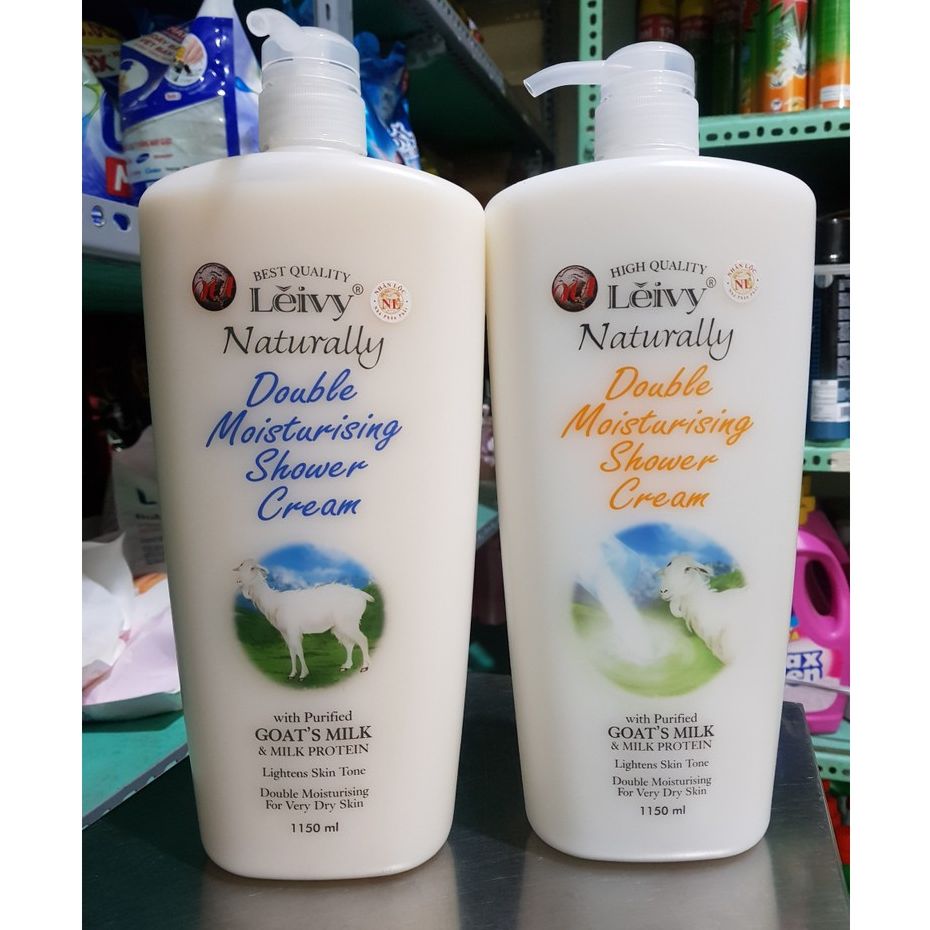 Sữa tắm dê trắng da Leivy Naturally 1150ml