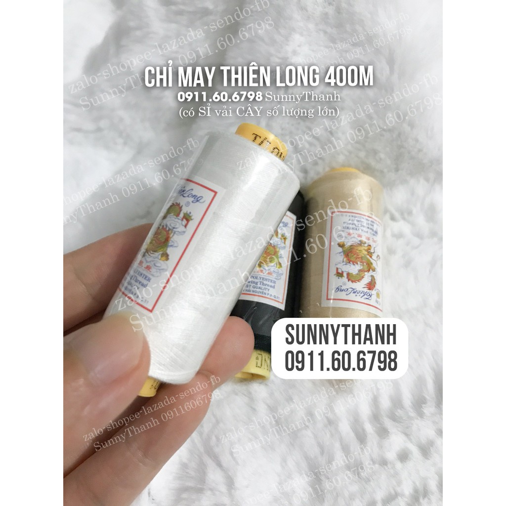 [HCM]2 cuộn chỉ may đồ màu trắng và đen Agfa