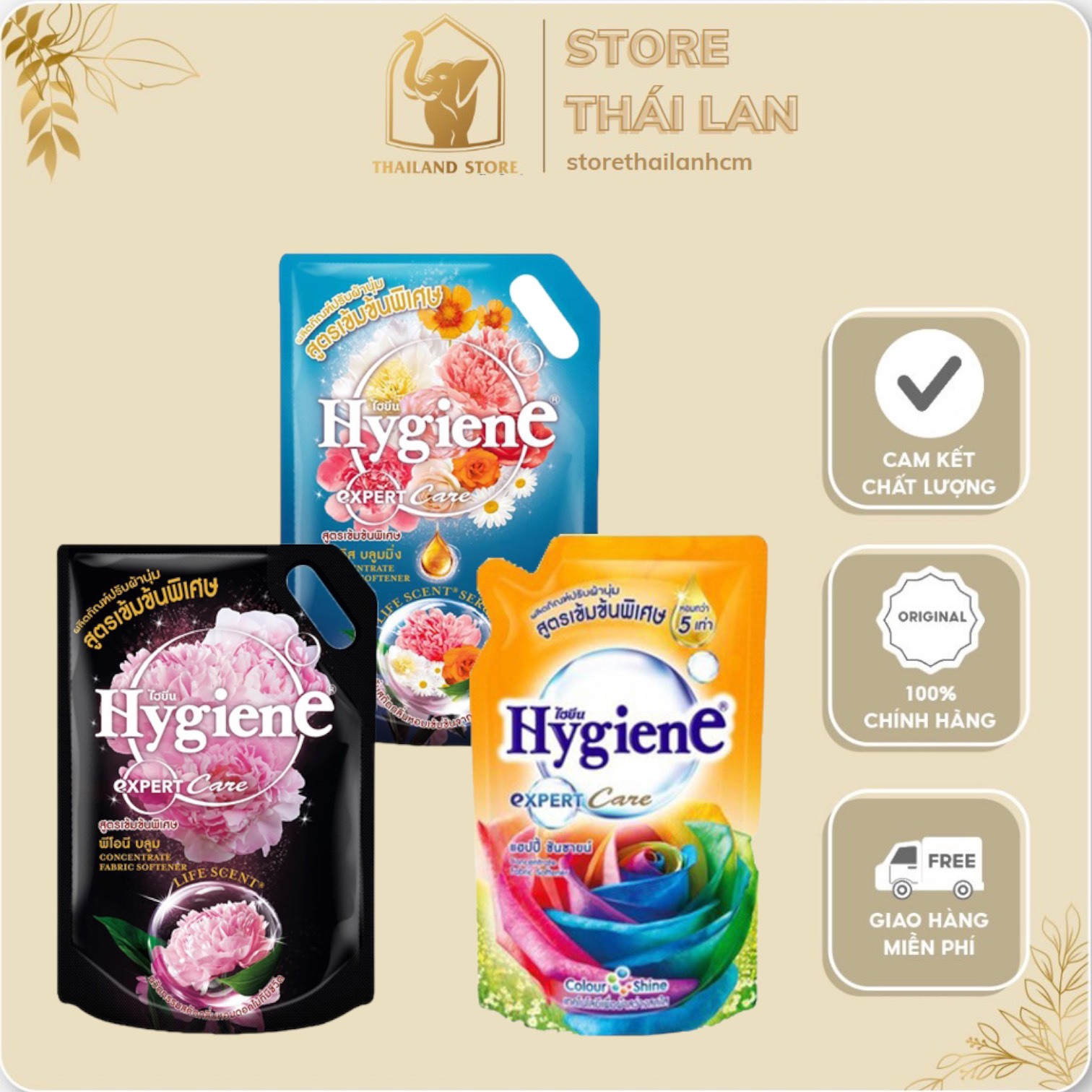 Nước xả vải HygienE túi 1150ml đậm đặc