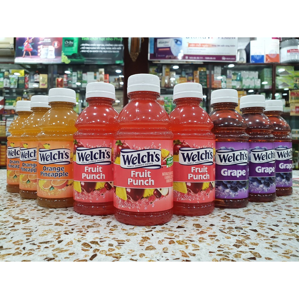 [HCM]Nước ép trái cây WELCHS chai 296ml