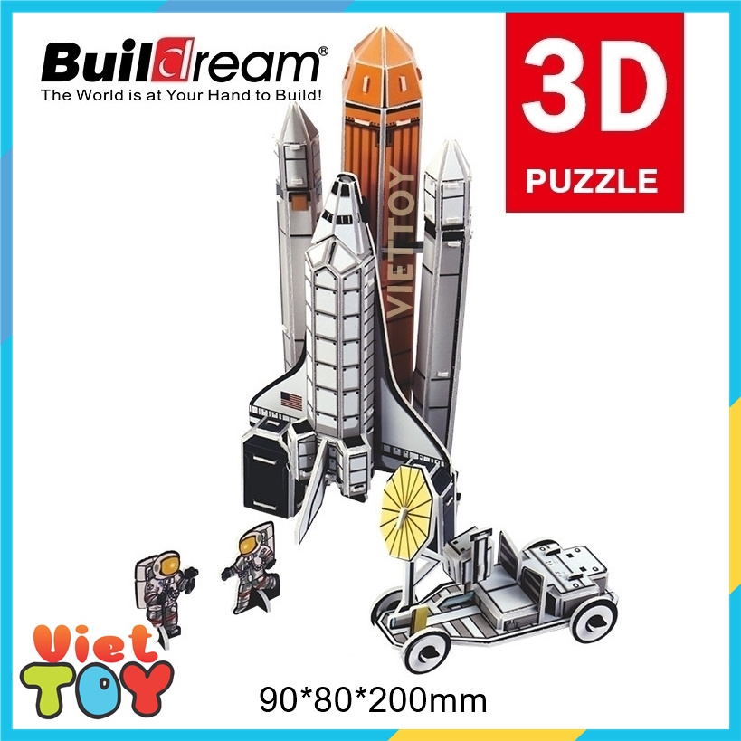 [HCM]Bộ lắp ráp mô hình 3D Buildream Tàu con thoi - Space Shuttle - MH005