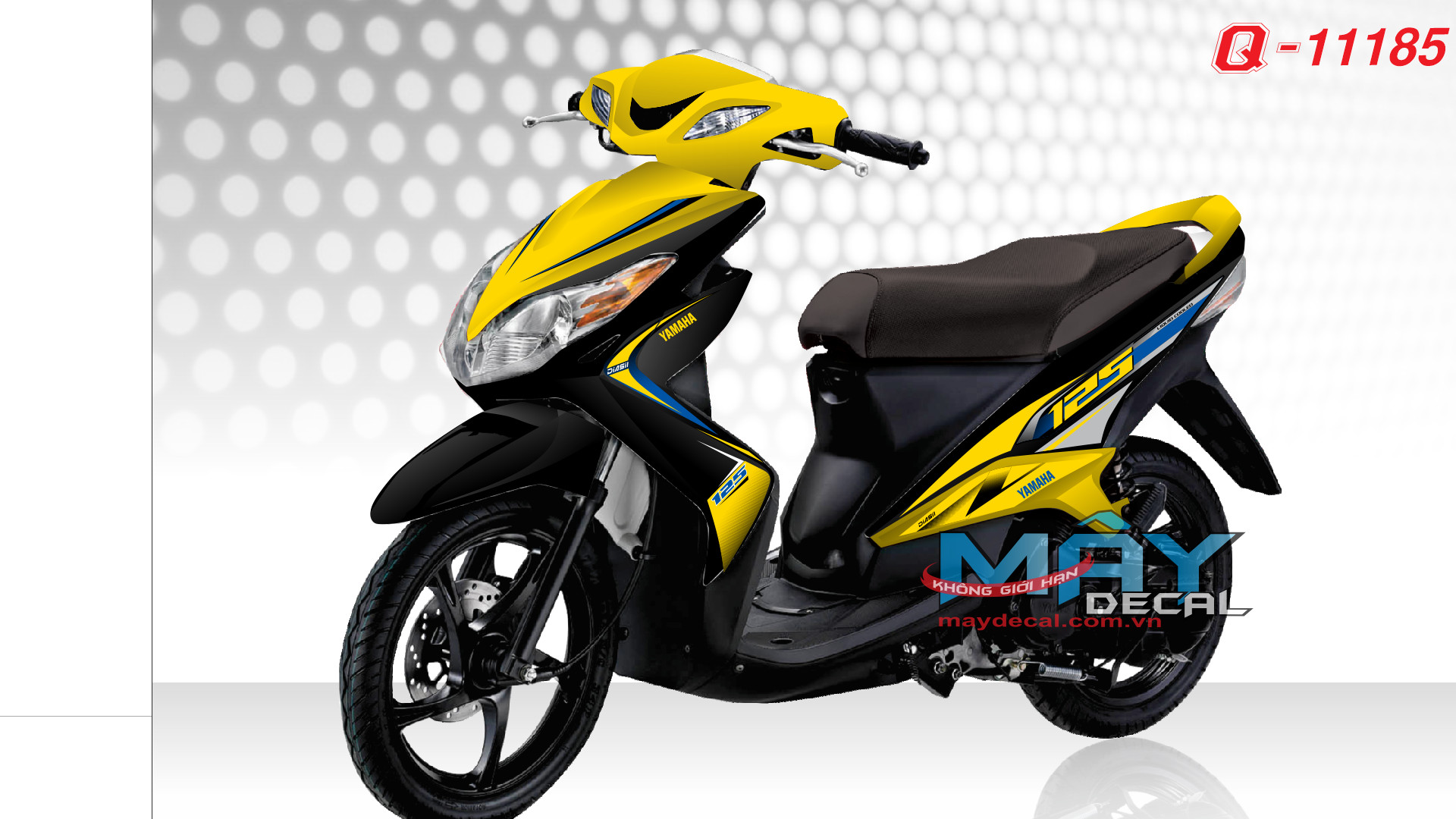 tem rời luvias 125 vàng đen