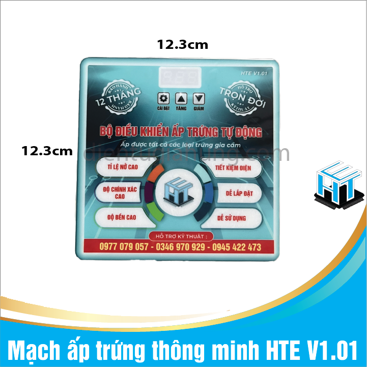 Mạch ấp trứng thông minh HTE V1.01(1Bộ)