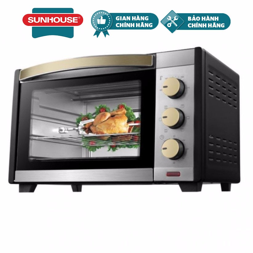 [Mã ELMALLCOIN hoàn 5% xu đơn 500K] Lò nướng 32L SUNHOUSE SHD4232