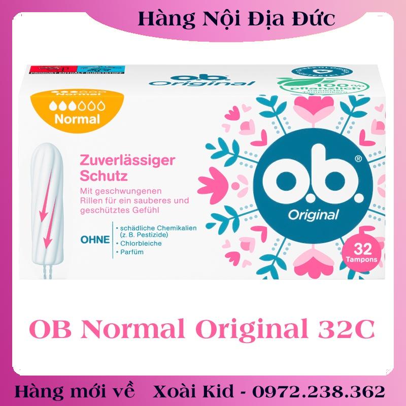 Băng vệ sinh Tampon Ob Đức - Date mới đủ Bill