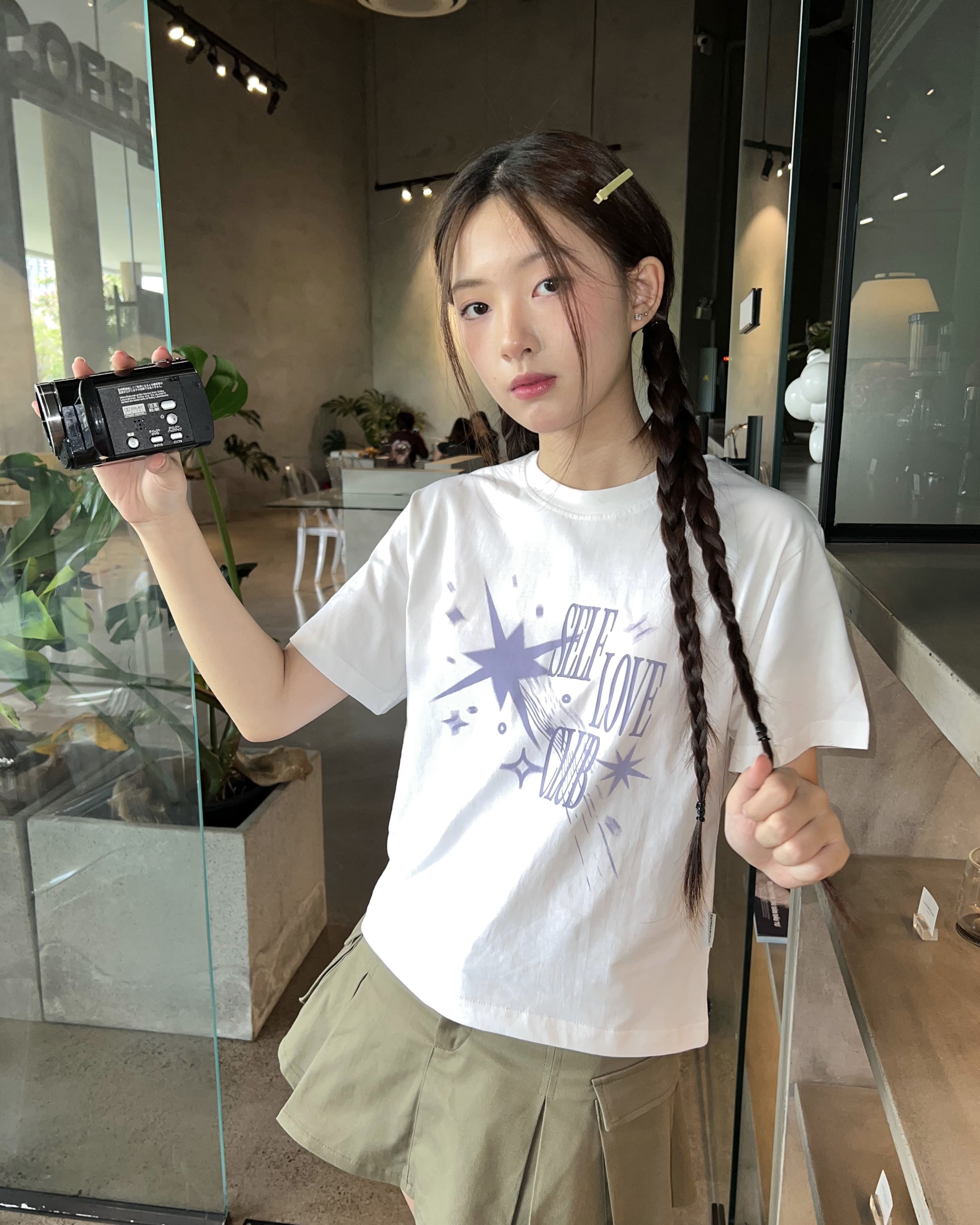 Áo thun form nữ SLC - regular tee "Galaxy"