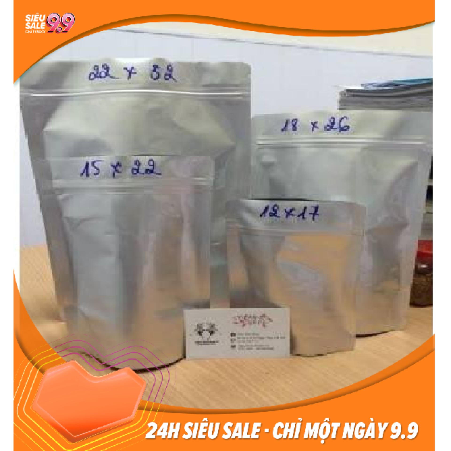 1KG TÚI ZIP BẠC ( TÚI ZIPPER ĐÁY ĐỨNG TÚI TRÀ SỮA) - BAO BÌ KHẢ ANH