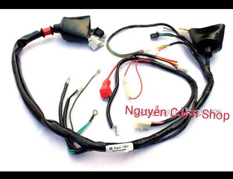 dây điện sườn xe wave ALPHA nhật liko