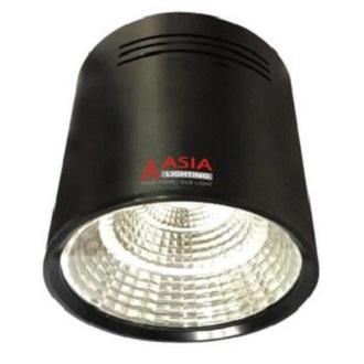 Đèn led ống bơ tròn 10W asia vỏ đen/trắng