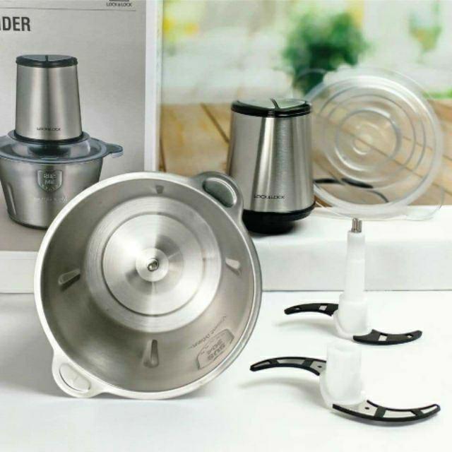 Máy Xay Thịt Cối Inox Lock&Lock EJM 172 (cam kết hàng chính hãng)
