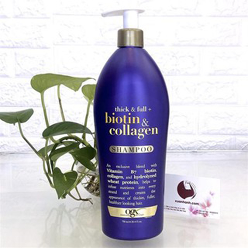 Bộ Dầu gội xả Biotin & Collagen OGX 750ml