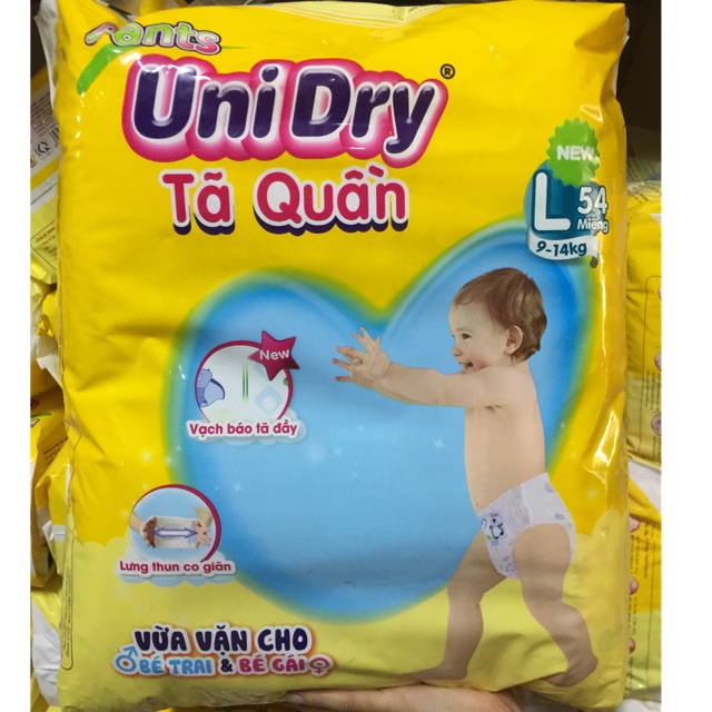 COMBO 2 GÓI TÃ QUẦN UNIDRY L54 MIẾNG