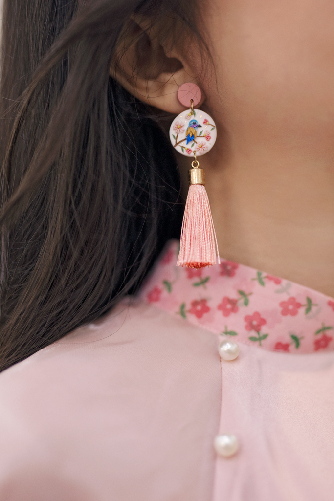 Sumire Store Hoa tai Đất nung Handmade DN134
