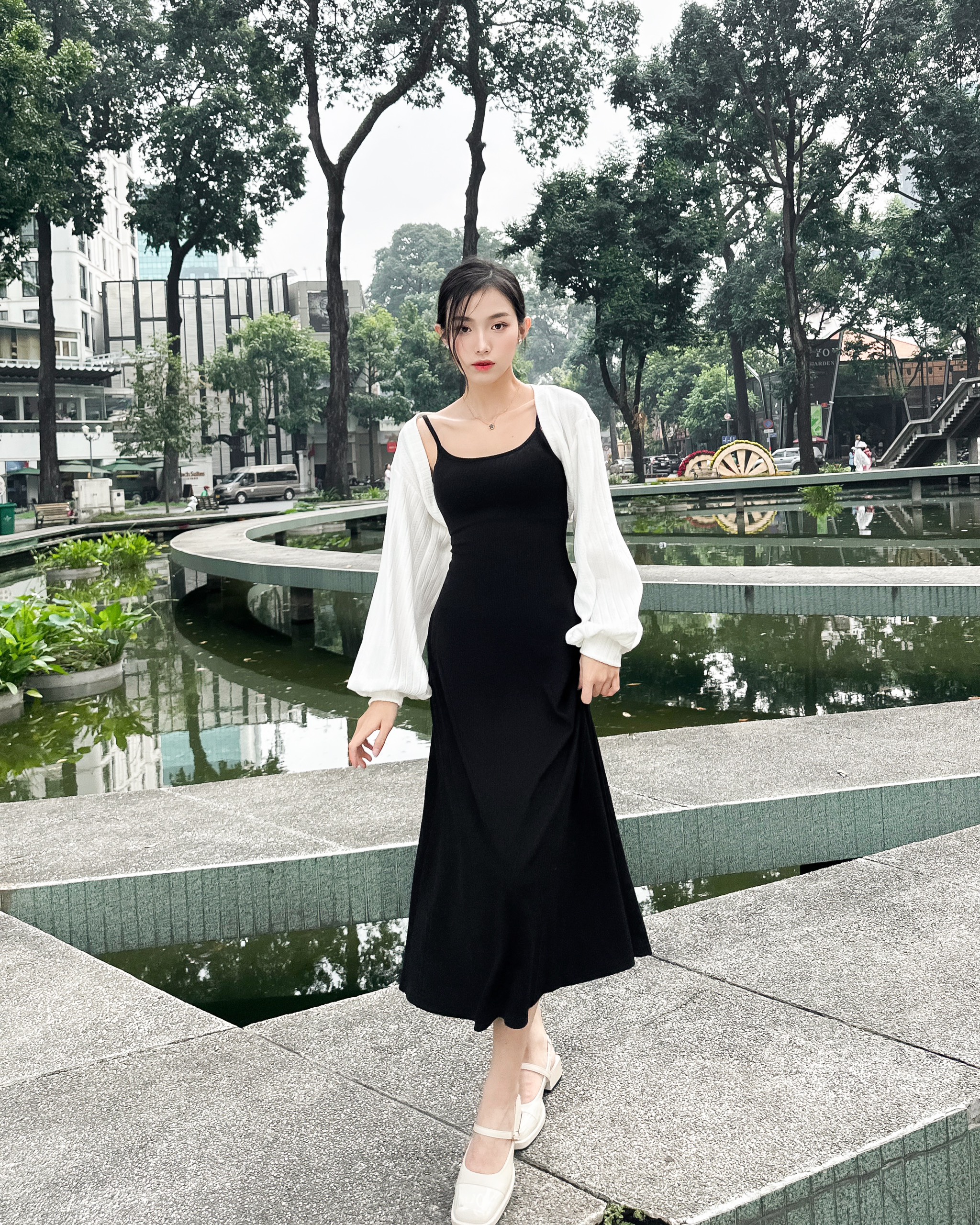 ZAREEN | ĐẦM 2 DÂY DÁNG DÀI DAX75