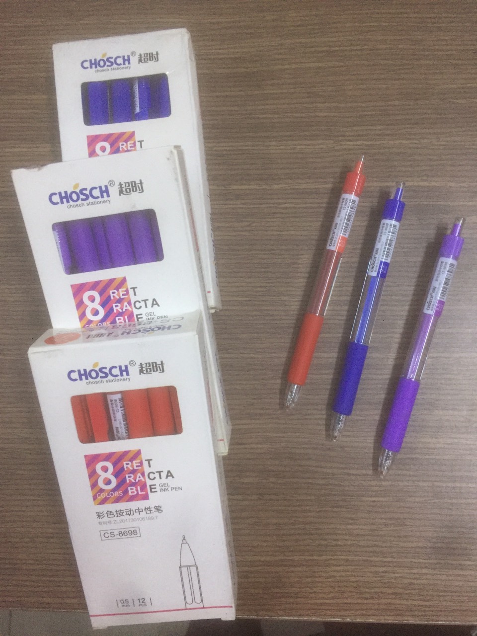 Bút gel kim dạng bấm Chosch CS-8698