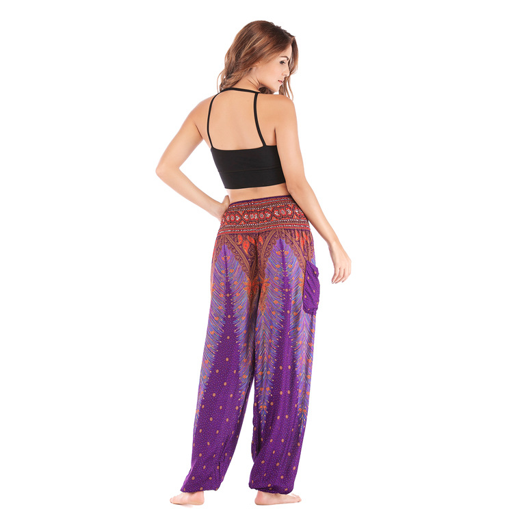 Quần alibaba, yoga, harem, boho mặc nhà, thể thao H00111