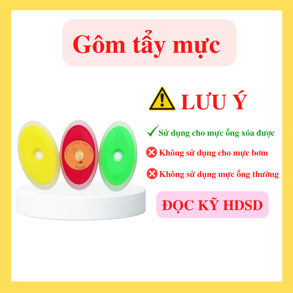 Cục gôm xóa bút mực xóa