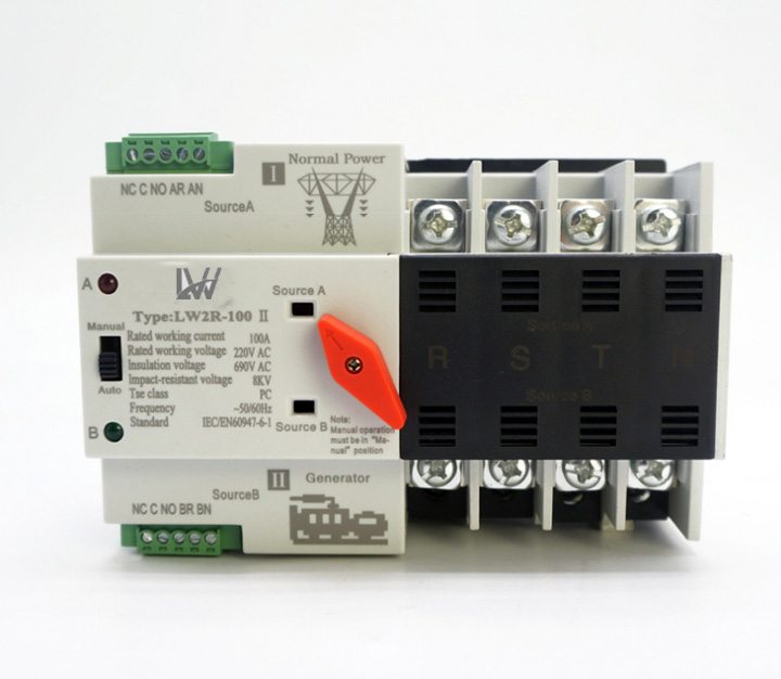 Cầu dao đảo chiều ATS 3 pha 100A 380v LW