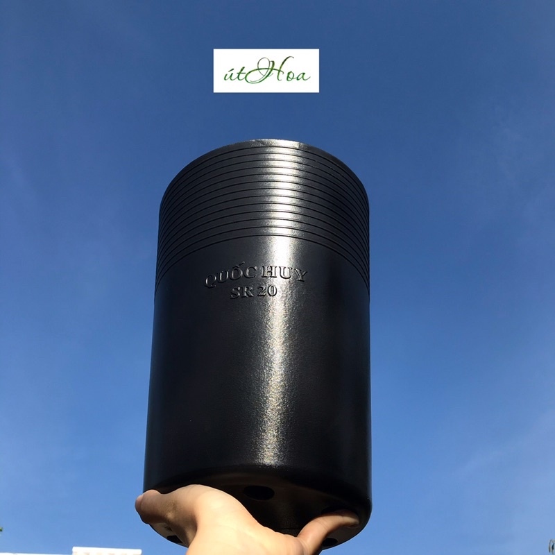 ۞ Chậu nhựa đen ươm sầu riêng C17 (17x25 cm)