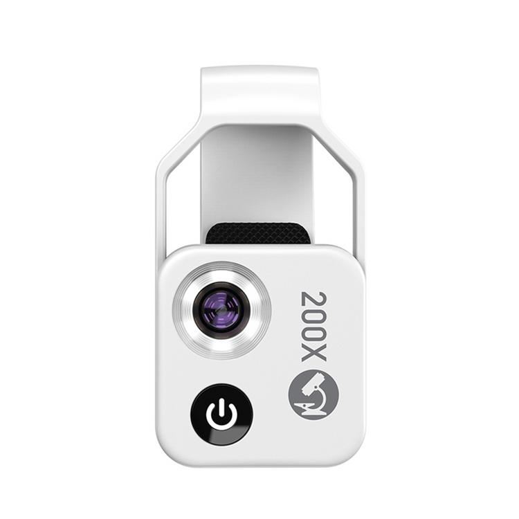 Portable Digital Microscope 200X Mini Digital Microscope with Universal Clip for Kids Adults Built-in LED Pocket Microscope for Phone Accessories useful