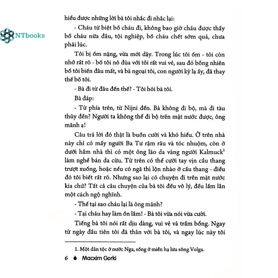Sách Thời Thơ Ấu - Macxim Gorki - NTbooks