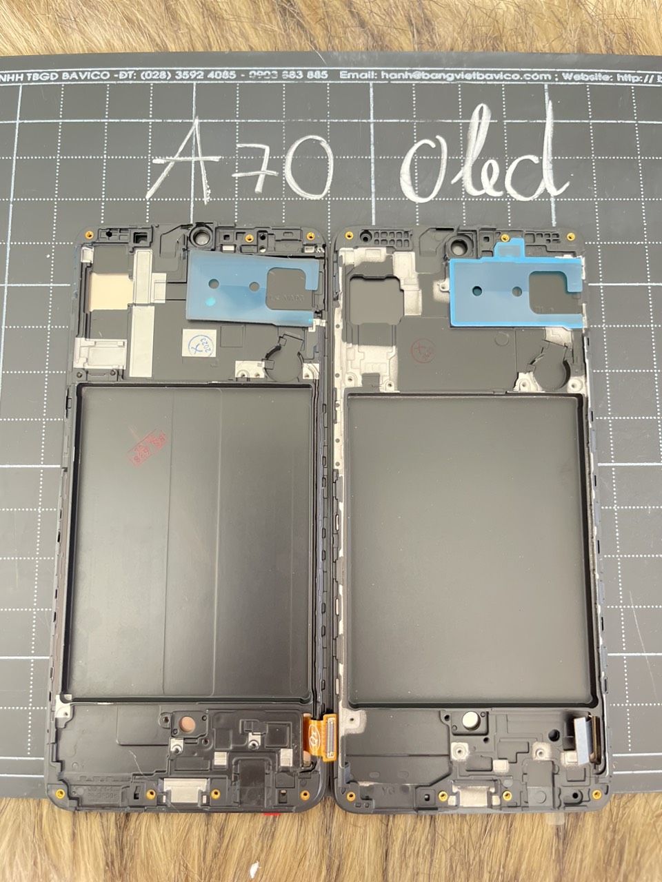 Bộ màn hình thay thế sam sung A70 Oled phôi nhỏ
