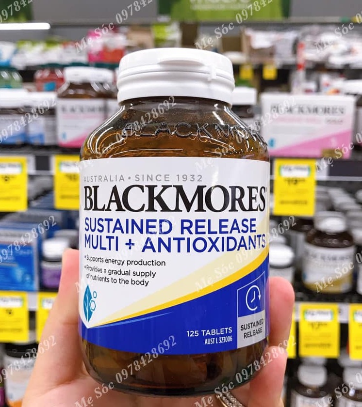 BLACKMORES SUSTAINED RELEASE MULTI ANTIOXIDANTS 125 TABLETS
