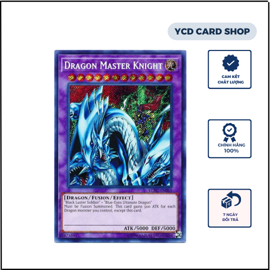 Thẻ bài Yugioh chính hãng Dragon Master Knight – Secret Rare