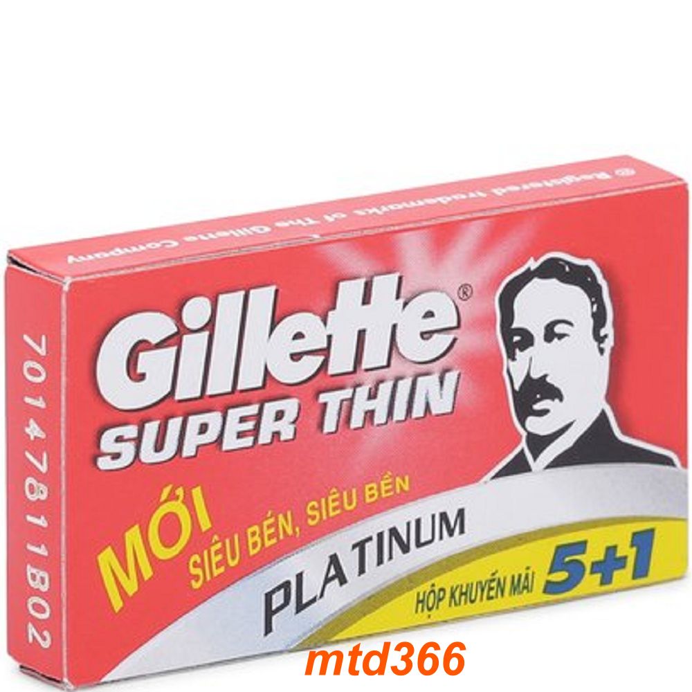 Gói 06 lưỡi lam Gillette Super Thin