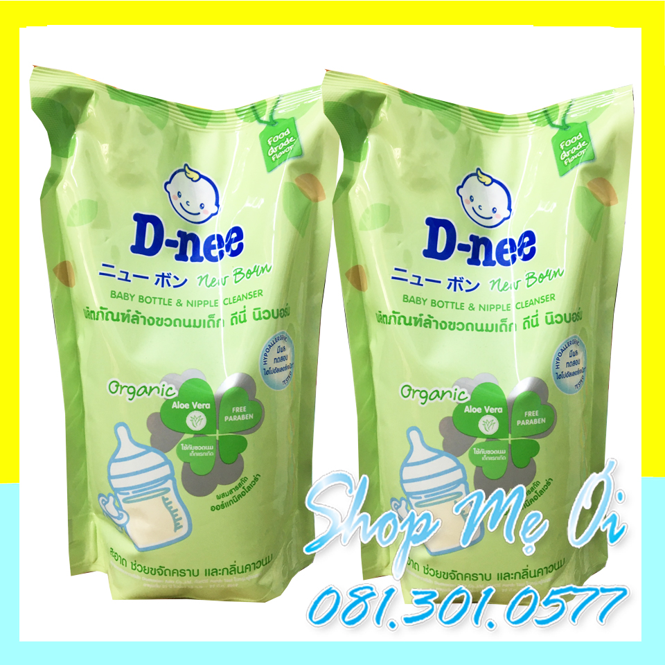 Bộ 2 gói nước rửa bình sữa d-nee