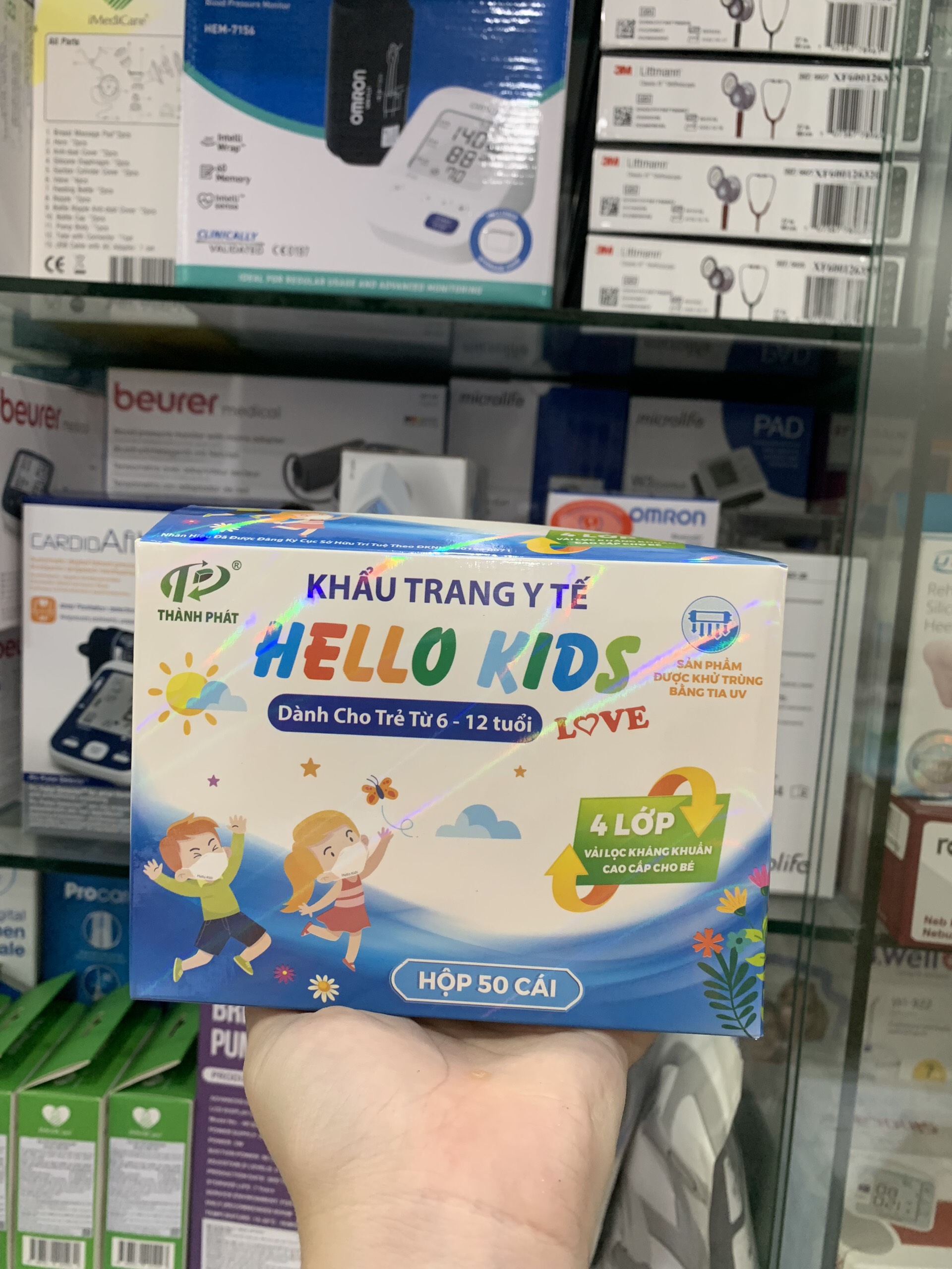 Khẩu trang trẻ em Hello Kids (50c/hộp)