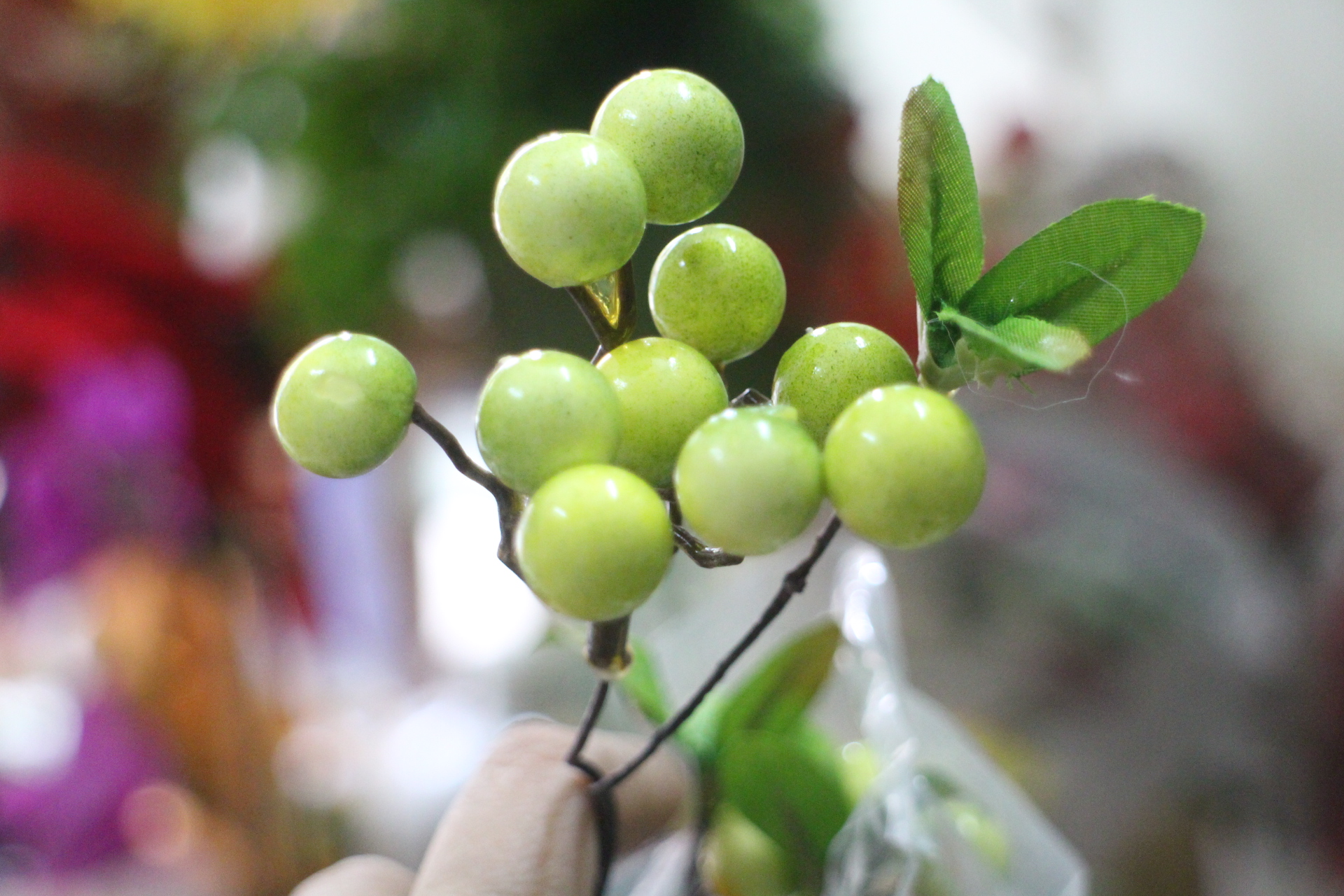 Cành cổ quả cherry trang trí-Cành giả