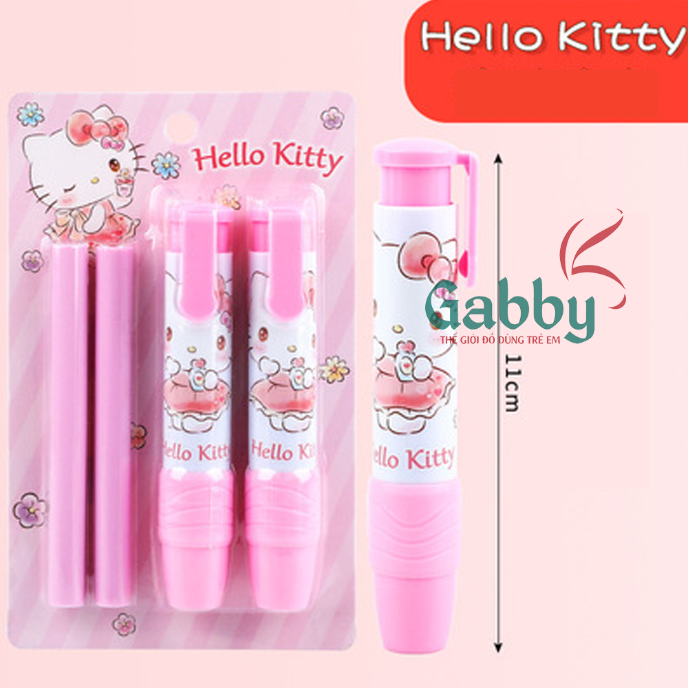 SET 2 GÔM BẤM KÈM LÕI DISNEY (HELLO KITTY/ SPIDERMAN/ ELSA) - GABBY STORE