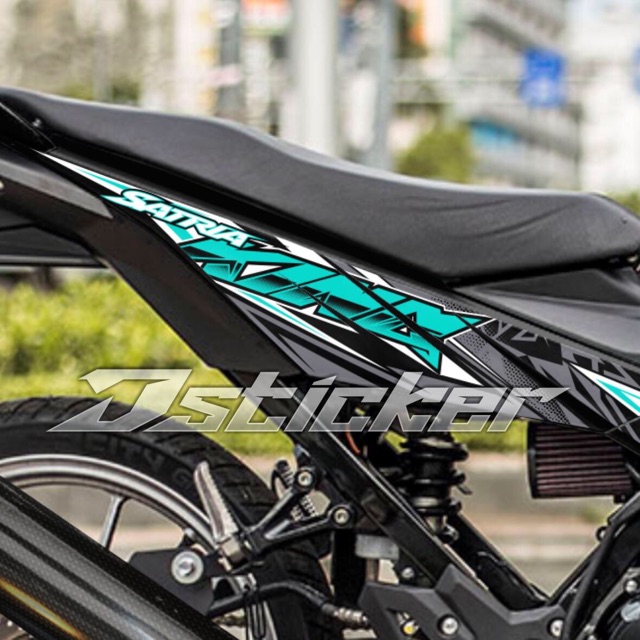 Tem King Drag Satria ( Raider ) Xanh Ngoc Rời Xe Đen