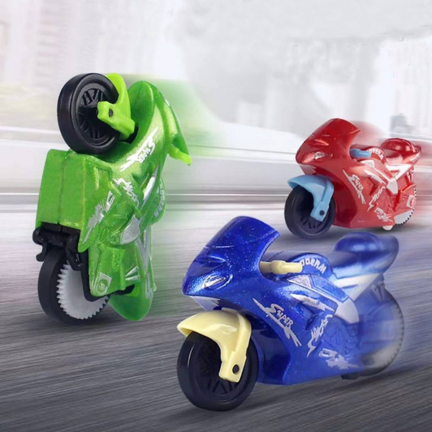 Xe máy moto đua địa hình mini bánh đà cho bé đồ chơi trẻ em