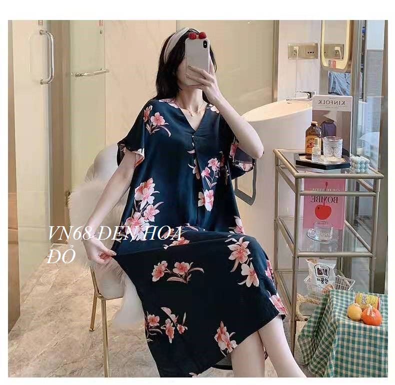 Váy Ngủ Mặc Nhà Lanh Siêu Mát VN68