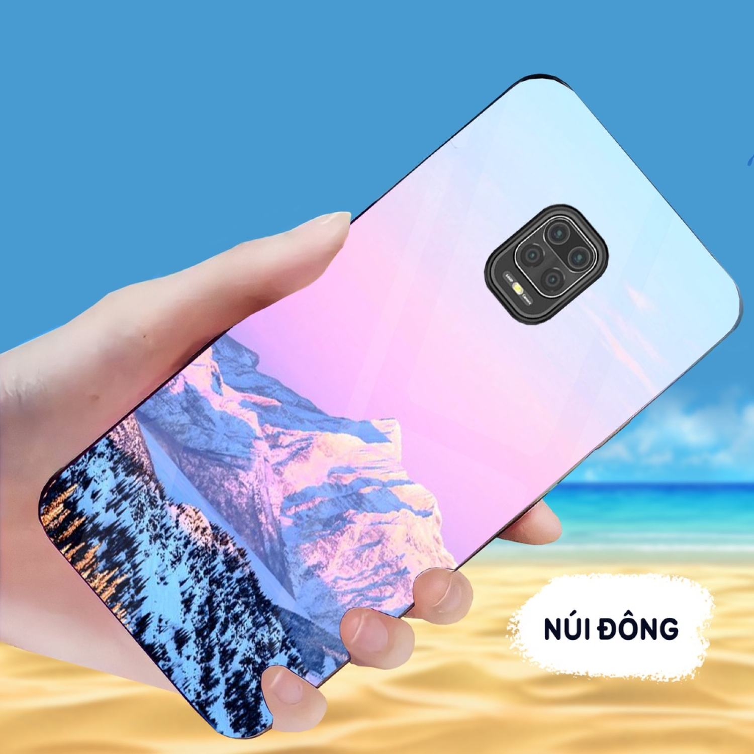 Ốp Lưng Xiaomi Note 9, Note 9S, Note 9 Pro mặt kính gương sáng bóng, thời trang