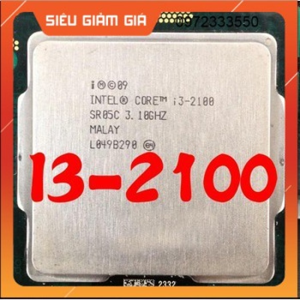 Bảng giá Bộ vi xử lý Intel Core i3 2100 3.1GHz (2 lõi, 4 luồng), Bus 1066/1333MHz, Cache 3MB... Phong Vũ
